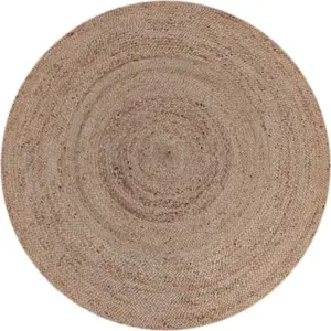 Produkt Hnědý jutový kulatý koberec ø 180 cm – LABEL51