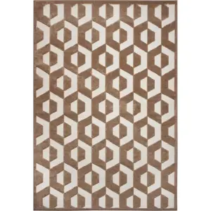 Produkt Hnědý koberec 133x190 cm Iconic Hexa – Hanse Home