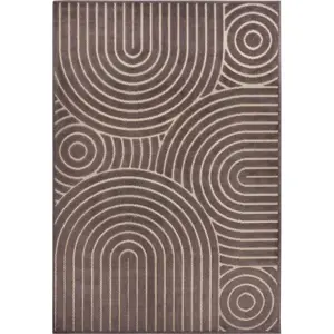 Hnědý koberec 200x285 cm Iconic Wave – Hanse Home
