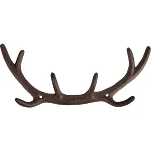 Produkt Hnědý kovový nástěnný věšák Antlers – Esschert Design