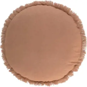 Produkt Hnědý povlak na polštář Kave Home Clarice, ø 45 cm