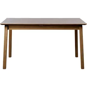 Hnědý rozkládací jídelní stůl s deskou v dubovém dekoru 95x200 cm Bari – Unique Furniture