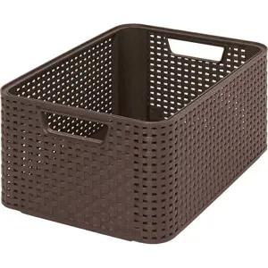 Produkt Hnědý úložný košík Curver Style, 18 l