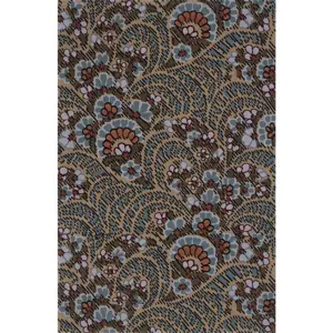 Hnědý vlněný koberec 133x190 cm Paisley – Agnella