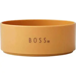 Hořčicově žlutá dětská miska Design Letters Mini Boss, ø 11 cm