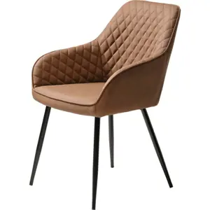 Produkt Jídelní židle z imitace kůže v cihlové barvě Milton – Unique Furniture