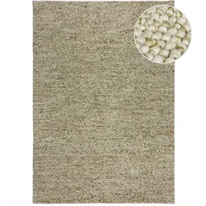 Produkt Khaki ručně tkaný koberec s příměsí vlny 120x170 cm Minerals – Flair Rugs