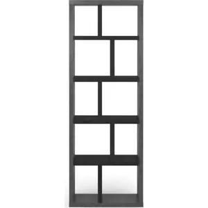 Produkt Knihovna v dekoru betonu v tmavě šedo-černé barvě 70x198 cm Berlin – TemaHome