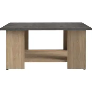 Produkt Konferenční stolek s deskou v dekoru betonu 67x67 cm Square - TemaHome