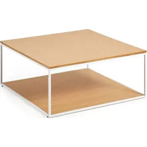 Konferenční stolek s deskou v dubovém dekoru 80x80 cm Yona - Kave Home