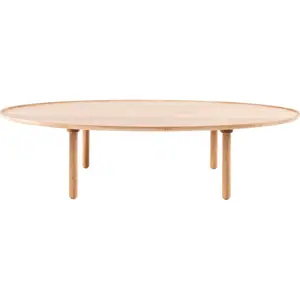 Konferenční stolek z dubového dřeva v přírodní barvě 80x150 cm Mu – Gazzda