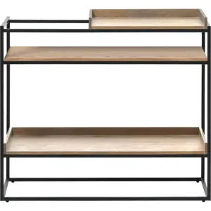 Produkt Konzolový stolek v černo-přírodní barvě 38x90 cm Rivoli – Unique Furniture