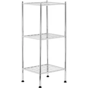 Koupelnový regál ve stříbrné barvě 34x80 cm – Premier Housewares