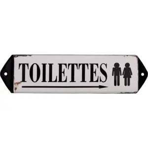 Produkt Kovová cedule 30,5x7 cm Toilettes – Antic Line