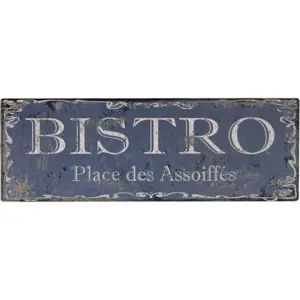 Kovová cedule 40x14 cm Bistro – Antic Line