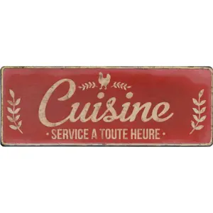 Kovová cedule 52x19 cm Cuisine – Antic Line