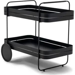 Kovový servírovací stolek na kolečkách 74x42 cm Gin & Trolley – Spinder Design