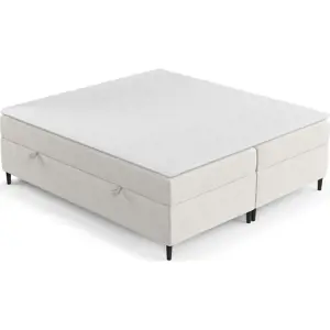 Produkt Krémová boxspring postel s úložným prostorem 140x200 cm Araya – Maison de Rêve