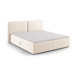 Produkt Krémová boxspring postel s úložným prostorem 160x200 cm Arendal – Cosmopolitan Design