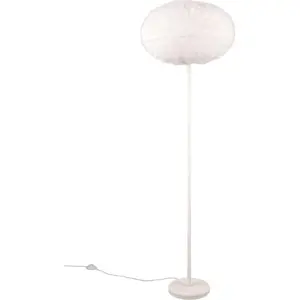 Krémová stojací lampa (výška 154 cm) Furry – Trio