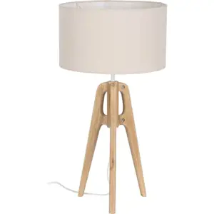 Produkt Krémová stolní lampa s textilním stínidlem (výška 67 cm) – Ixia