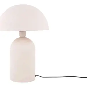 Krémová stolní lampa (výška 43 cm) Boaz – Leitmotiv