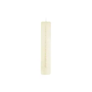 Krémově bílá adventní svíčka s čísly Unipar, doba hoření 70 h