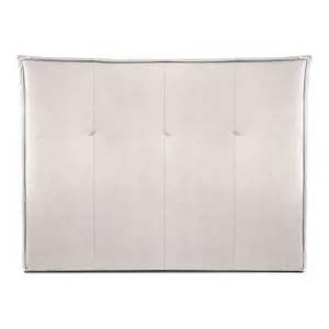 Krémové čelo postele 160x120 cm Monica – Milo Casa