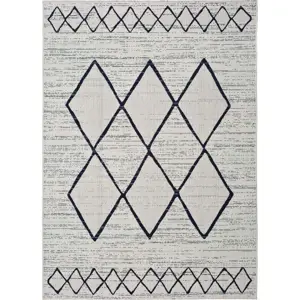 Produkt Krémovo-modrý venkovní koberec Universal Elba, 80 x 150 cm