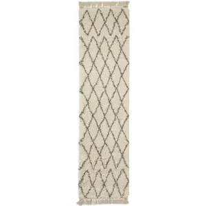 Krémový běhoun 60x230 cm Boho – Think Rugs