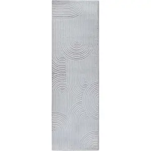 Krémový běhoun 80x240 cm Chappe Cream White – Elle Decoration