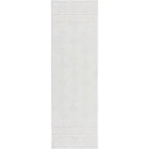 Krémový běhoun z žinylky 60x240 cm Shyla – Flair Rugs