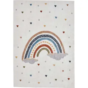 Krémový dětský koberec 80x150 cm Vida Rainbow – Think Rugs