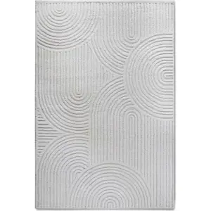 Krémový koberec 120x170 cm Chappe Cream White – Elle Decoration