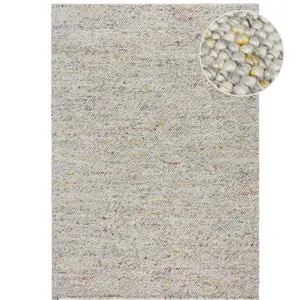 Produkt Krémový ručně tkaný koberec s příměsí vlny 120x170 cm Minerals – Flair Rugs