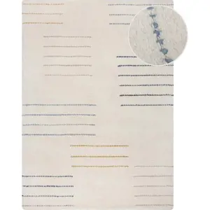 Krémový ručně tkaný vlněný koberec 200x290 cm Dottie Geometric – Flair Rugs