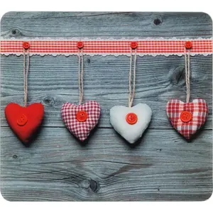 Kryt na zeď u sporáku z tvrzeného skla 50x56 cm Hearts – Wenko