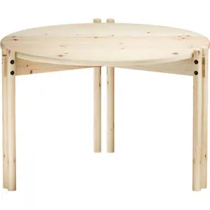 Produkt Kulatý konferenční stolek z borovicového dřeva v přírodní barvě ø 60 cm Sticks – Karup Design