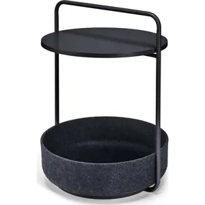 Kulatý odkládací stolek ø 50 cm Tavolino Black – MiaCara