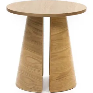Kulatý odkládací stolek v dekoru dubu ø 50 cm Cep – Teulat