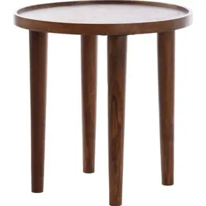 Produkt Kulatý odkládací stolek z masivu akácie ø 49 cm Qiano – Light & Living