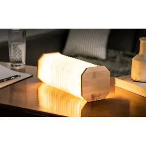 LED stmívatelná stolní lampa v přírodní barvě (výška 3,5 cm) Accordion – Gingko