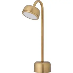 Produkt LED stmívatelná stolní lampa ve zlaté barvě s kovovým stínidlem (výška 35,5 cm) Niko – Bloomingville