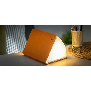 LED stolní lampa s textilním stínidlem (výška 2,5 cm) Harmony – Gingko