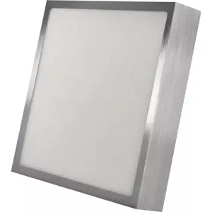 Produkt LED stropní svítidlo v leskle stříbrné barvě 22,5x22,5 cm Nexxo – EMOS