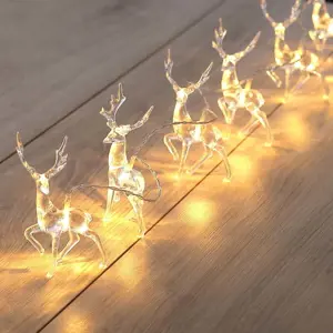 Produkt LED světelný řetěz ve tvaru sobů DecoKing Deer, 10 světýlek, délka 1,65 m