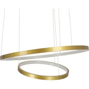 Produkt LED závěsné svítidlo ve zlaté barvě ø 50 cm Lune – Candellux Lighting