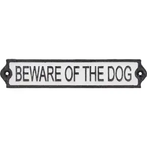 Produkt Litinová cedule 26x5 cm Beware of the Dog – Esschert Design