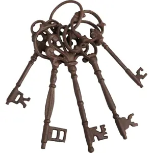 Litinová zahradní dekorace Keys – Esschert Design