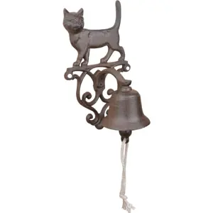 Produkt Litinový nástěnný zvonek s motivem kočky Esschert Design